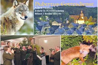 Hubertus-Gottesdienst 3. November 19.00 Uhr Ev. Kirche