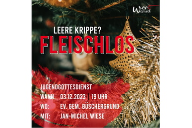 Wortwechsel-Gottesdienst 3. Dezember 19.00 Uhr