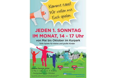 Kommt raus! Wir wollen mit Euch spielen 6. Oktober | 14 Uhr Kurpark