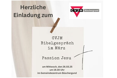 Bibelgespräch 26. März | 19.30 Uhr GMZ
