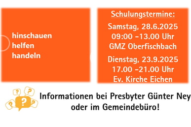 Schulung hinschauen-helfen-handeln