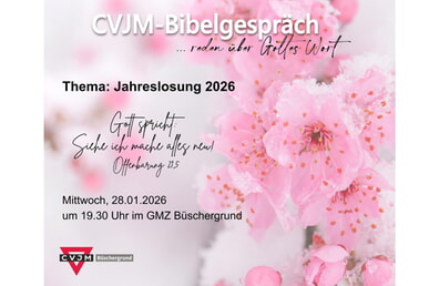 Bibelgespr&auml;ch 28. Januar | 19.30 Uhr GMZ