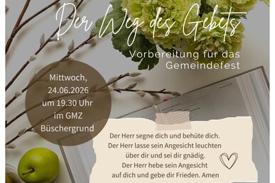 Bibelgespr&auml;ch24. Juni | 19.30 UhrGMZ, M&uuml;hlenstr. 25
