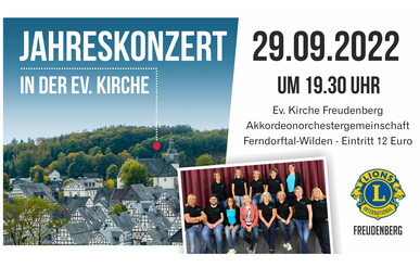 Benefizkonzert Lions Club Akkordeonorchester-Gemeinschaft Ferndorftal-Wilden