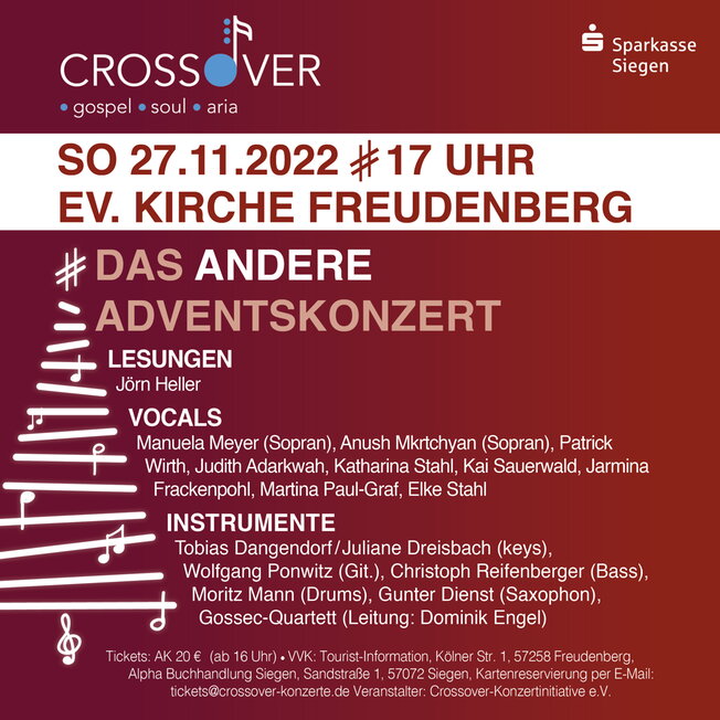 Crossover-das andere Adventskonzert