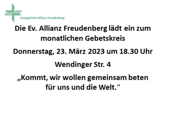 Allianzgebetsabend