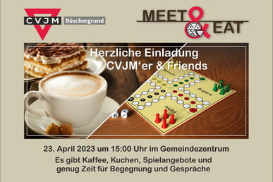 Meet&Eat CVJM B&uuml;schergrund 23. April 15:00 GMZ