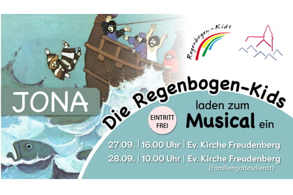 Musical-Aufführung der Regenbogenkids