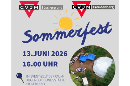 Sommerfest<br>13. Juni | 16 Uhr<br>Jugendbildungsst&auml;tte Siegerland